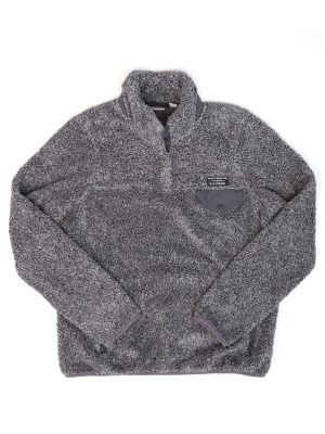 Vintage L.L. Bean Fleece Zip Grey Men Size S