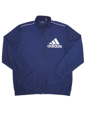 Vintage Sweatshirt Adidas Blue Full Zip Size L