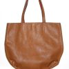 Hermes Double Sens Leather Tote Orange and Brown
