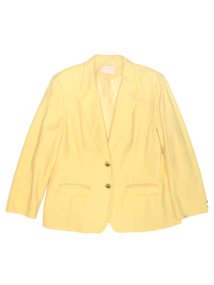 Vintage Womens Blazer Jacket 100% Wool Pendleton Yellow Made in USA Size 16