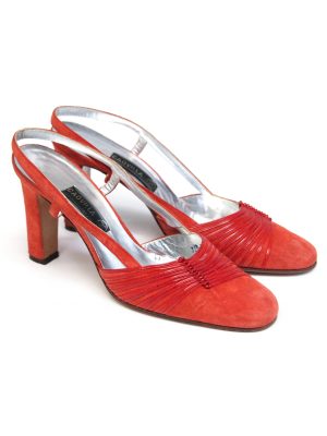 Caovilla Suede Leather Vintage Heels Y2K 00s Size UK 6.5