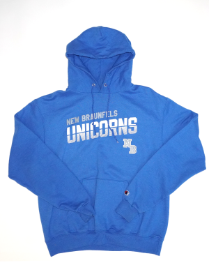 Vintage Sweatshirt Unicorns Champion Blue Hoodie Size M