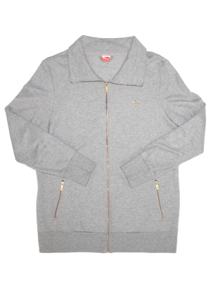 Vintage Sweatshirt Puma Grey Size XL