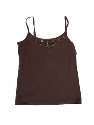 Vintage Y2K Espirit Brown Tank Top Size Medium