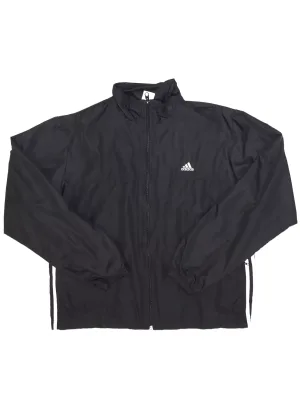 Vintage Sweatshirt Adidas Black Full Zip Tracksuit Size XL