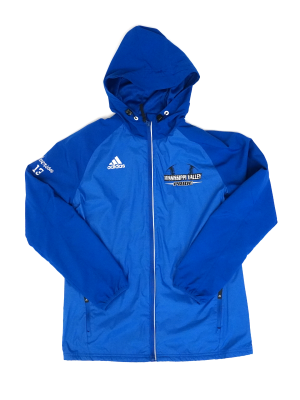 Vintage Sweatshirt Adidas Mississippi Valley Blue Full Zip Size M