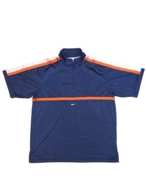 Vintage T-Shirt Nike Blue Tracksuit Half Zip Size XL