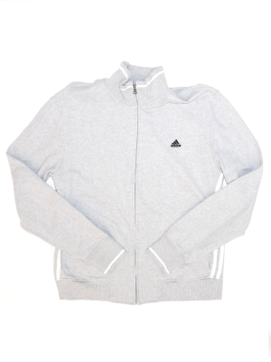 Vintage Sweatshirt Adidas White Full Zip Size S