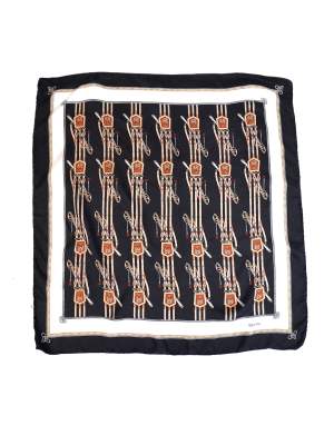 Vintage Y2K SEVINI Silk Scarf 28.5in x 30in