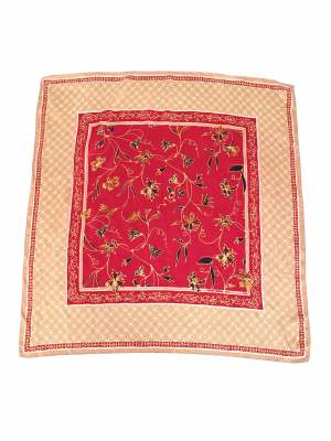 Vintage Floral GeometryScarf 34in x 34in