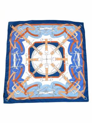 Vintage Belts & Chains Large Scarf 34in x 34in