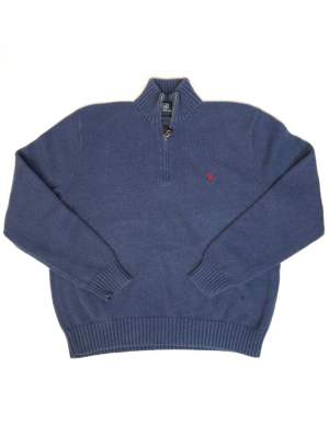Vintage Knitwear Polo Ralph Lauren Blue Retro Size XL