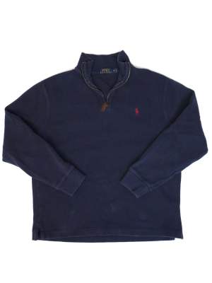Vintage Knitwear Polo Ralph Lauren Blue Retro Size M