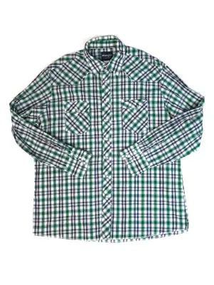 Vintage Wrangler Men Long Sleeve Shirt Size 2XL