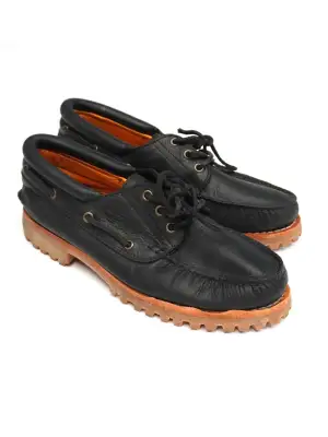 Vintage Timberland Black Shoes Retro Men Size UK 7.5