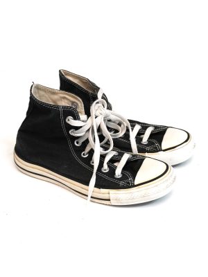 Vintage Converse Black Shoes Men Size UK 4.5
