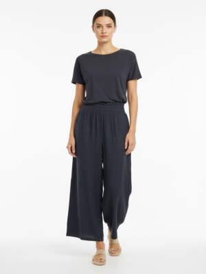 Vintage Y2K Denim Wide Leg Trousers W24 x L23