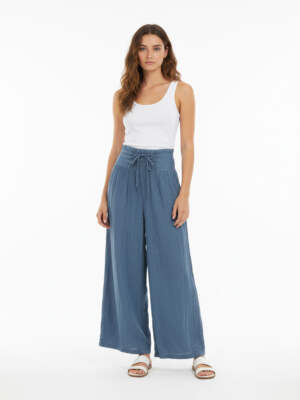 Vintage Y2K Denim Wide Leg Trousers W24 x L23