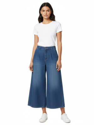 Vintage Y2K Denim Wide Leg Trousers W25 x L24