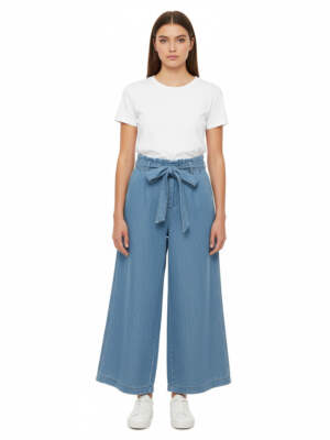 Vintage Y2K Denim Wide Leg Trousers W26 x L25