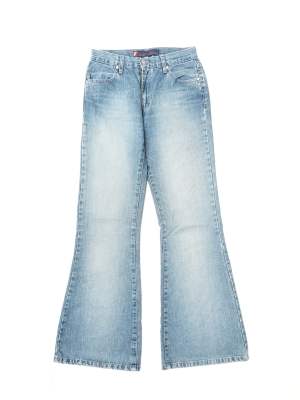 Vintage Flare Jeans Low Waisted Trousers Retro Y2K Size W26 - L32
