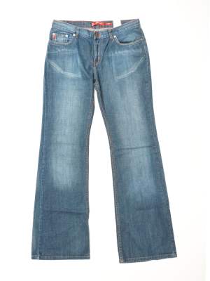 Trousers Flare Jeans Mid Rise Retro Y2K Vintage Size W32 - L34