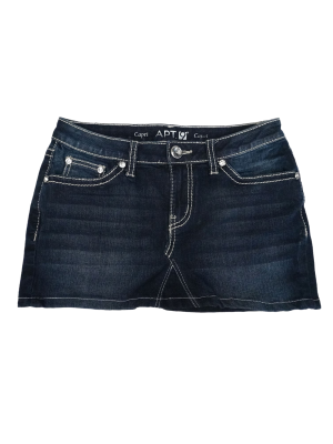 Vintage Reworked Y2K APT.9 Denim Skirt Waist - 29