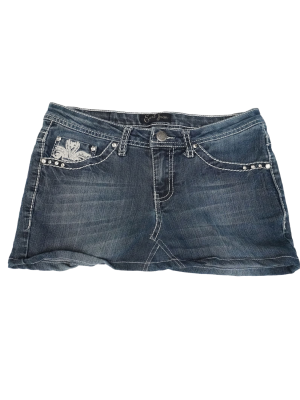 Vintage Reworked Y2K Earl Jeans Denim Skirt Waist - 31