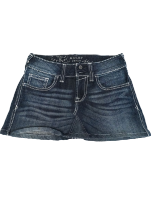 Vintage Reworked Y2K Ariat Denim Skirt Waist - 28