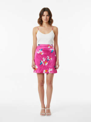 Vintage Chanel Silk mid-length skirt Size 38