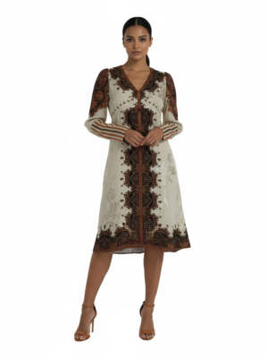 Vintage Etro Milan Paisley Dress Size 44