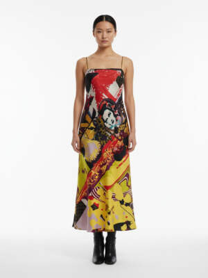 Vintage Christian Lacroix Y2K Print Dress Size Small