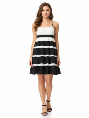 Amarelo Black & white Dress Size Medium