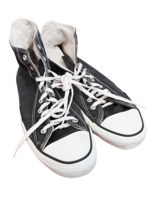 Vintage Rare 1980's Made in USA Men's Converse All-Star Black Shoes Size 11 UK