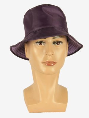 Reversible Bucket Vintage Hat Festival Safari Retro Purple 56 cm
