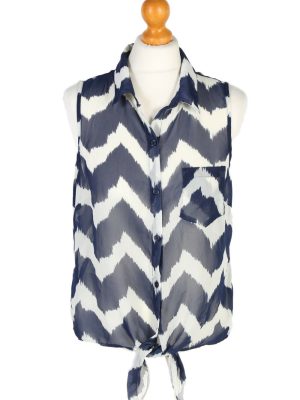 Women Blouse Top Shirt 90s Charlotte Russe Sleeveless Fashion Size L