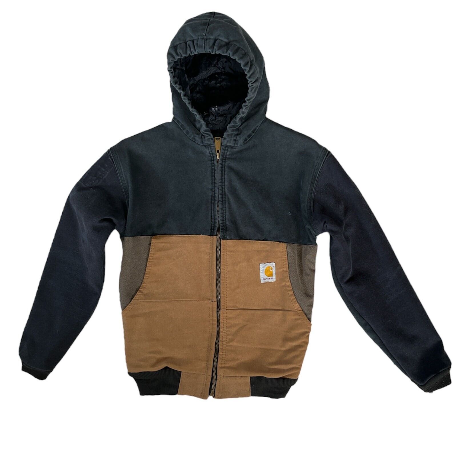 Carhartt Reworked Jacket Workwear Hooded Vintage Bomber Boys M(9-10 Years)