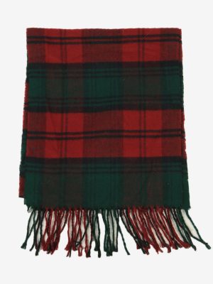 Check Tartan Scarf Vintage Soft Tassel Plaid Warm 90s Retro Multi