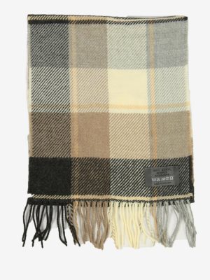 Vintage Check Tartan Neck Warmer Scarf Winter Soft  90s Retro Multi