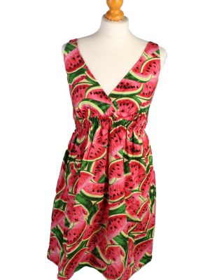Women 50s Retro Floral Rockabilly Sleeveness Swing Cocktail Party Dress