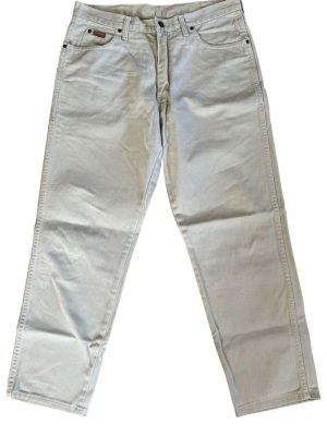 Wrangler Ohio Jeans Mens Baggy Relax Fit Vintage Ivory Size W33 LL29