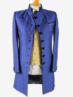 Indian Mens Traditional Ethnic Sherwani Wedding Party Navy Size S