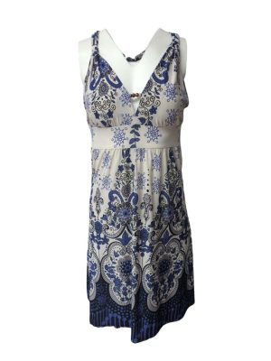 Just For U One Shoulder Dress Evening Rose Print Abstract Hem Size L/XL