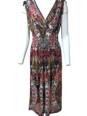 Sweet Girl Maxi Dress Surplice Wrap Sleeveless Elastic Waist Size XL/XXL