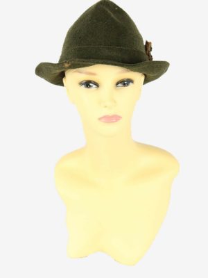 Trilby Bijouterie Hat Vintage Classic Country Retro 90s Khaki 56 cm