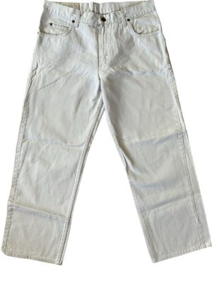 Lee Brooklyn Jeans Baggy Relax Fit Vintage Denim Ivory Size W32 L26.5