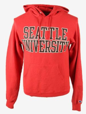 Champion Hoodies Vintage Seattle University Retro 90s Red Size XS
