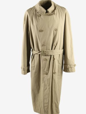 Vintage Trench Coat London Fog Lined With Belt Rain Coat Beige Size L