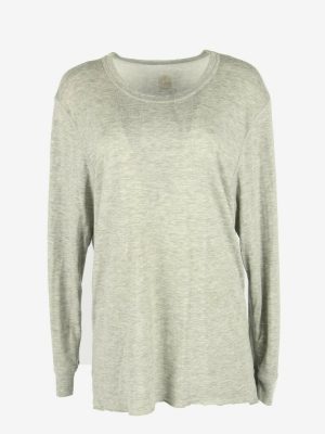 90s Sweatshirt Plain Vintage Pullover Sports Retro Grey Size L