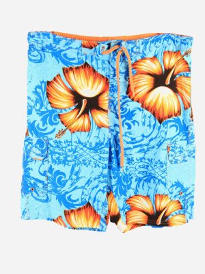 Vintage Hawaiian Short Turquoise Size XL